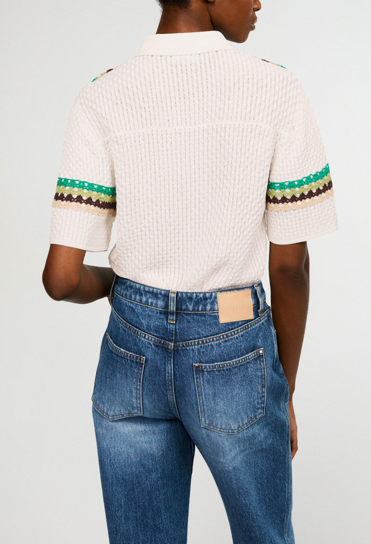 Short-sleeved polo shirt