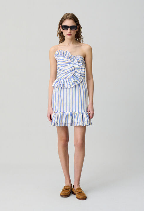Robe courte volantée