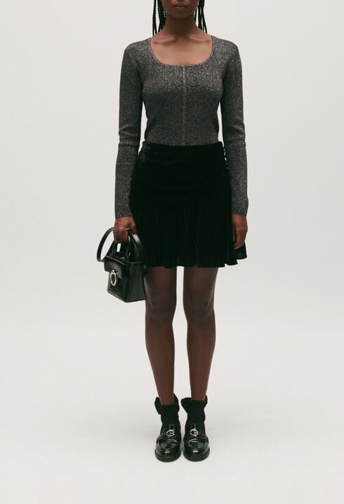 Silver sparkling jumper