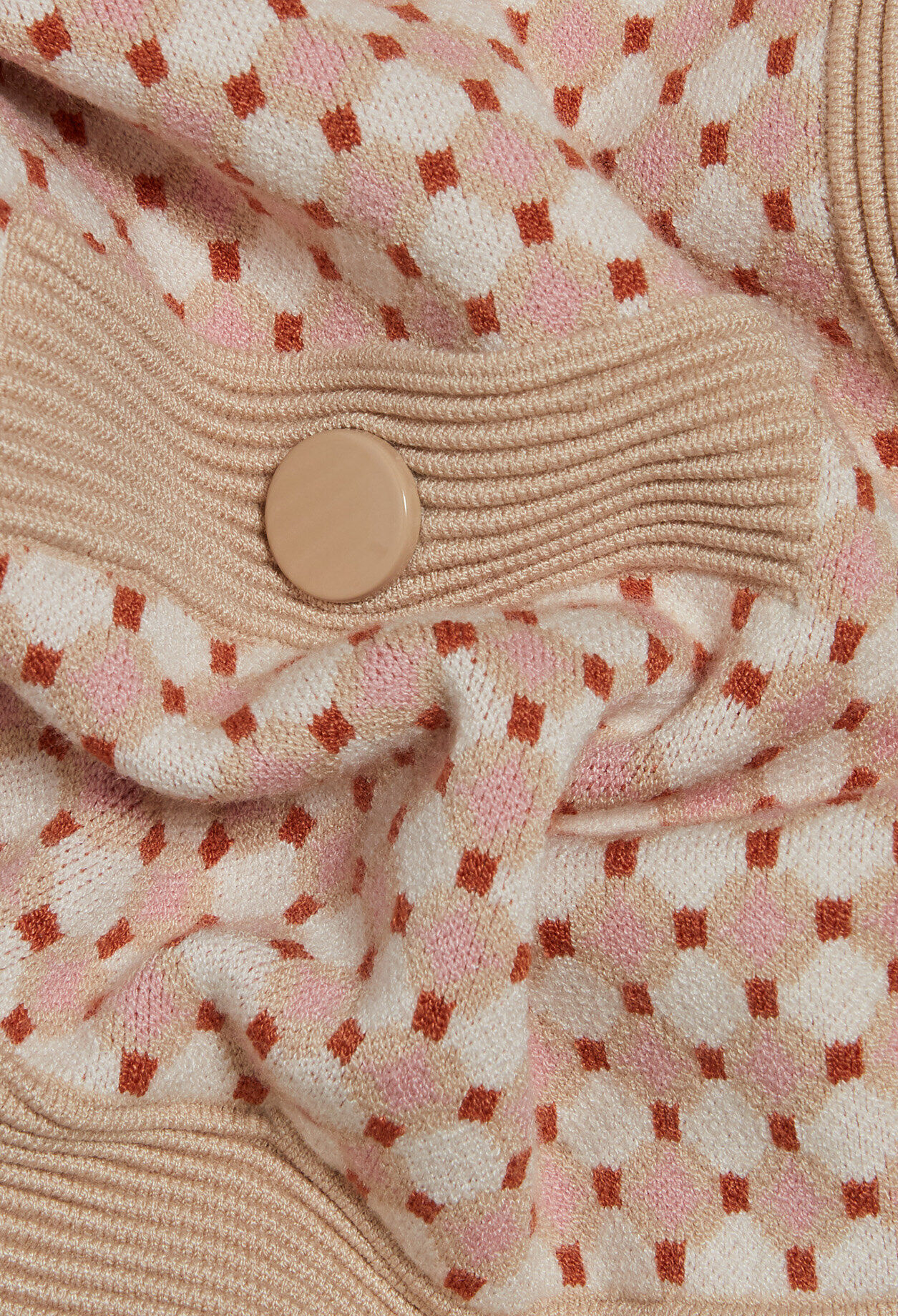 Cardigan maille à motifs