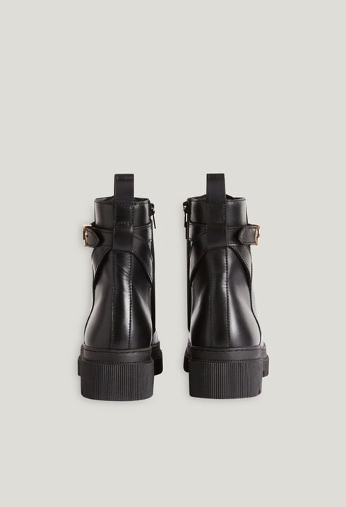 Bottines cuir noir