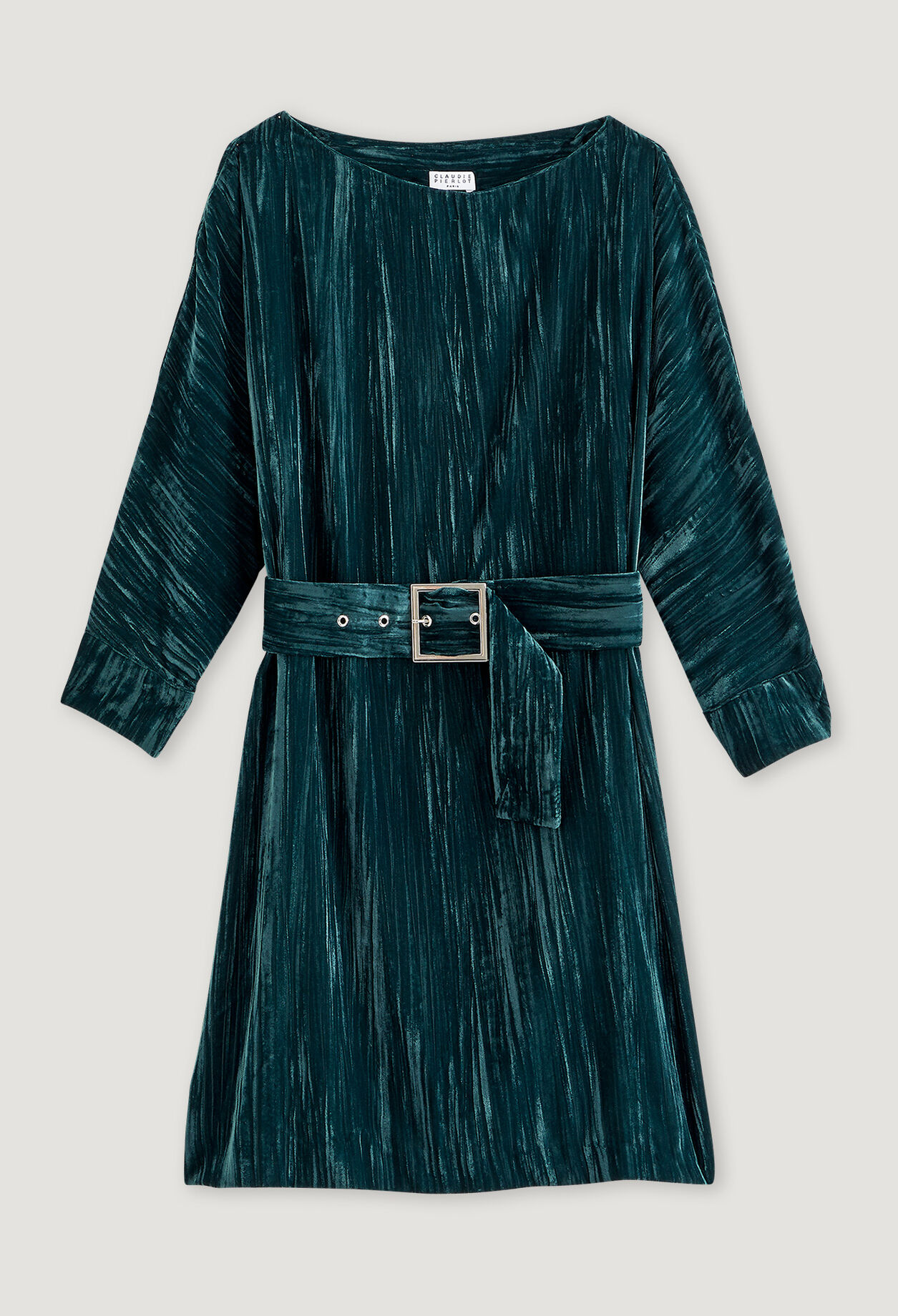 Shot velvet dress