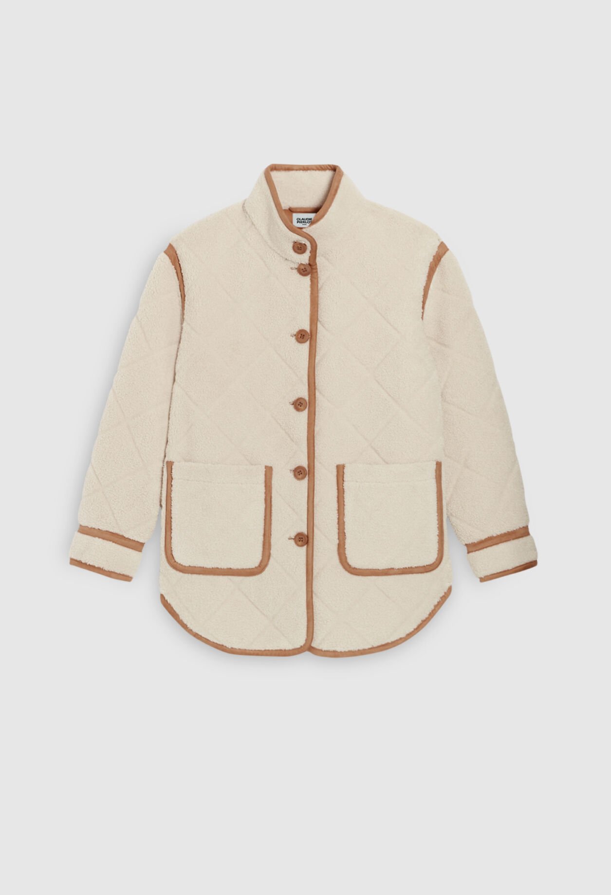 Manteau effet peau lainée