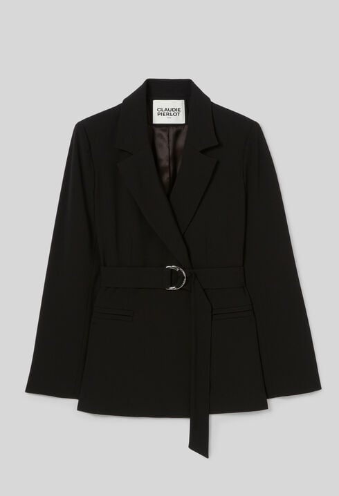 Veste tailleur ceinturée