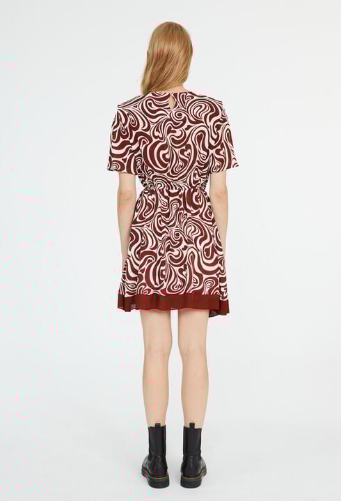 Robe courte imprimés cœur