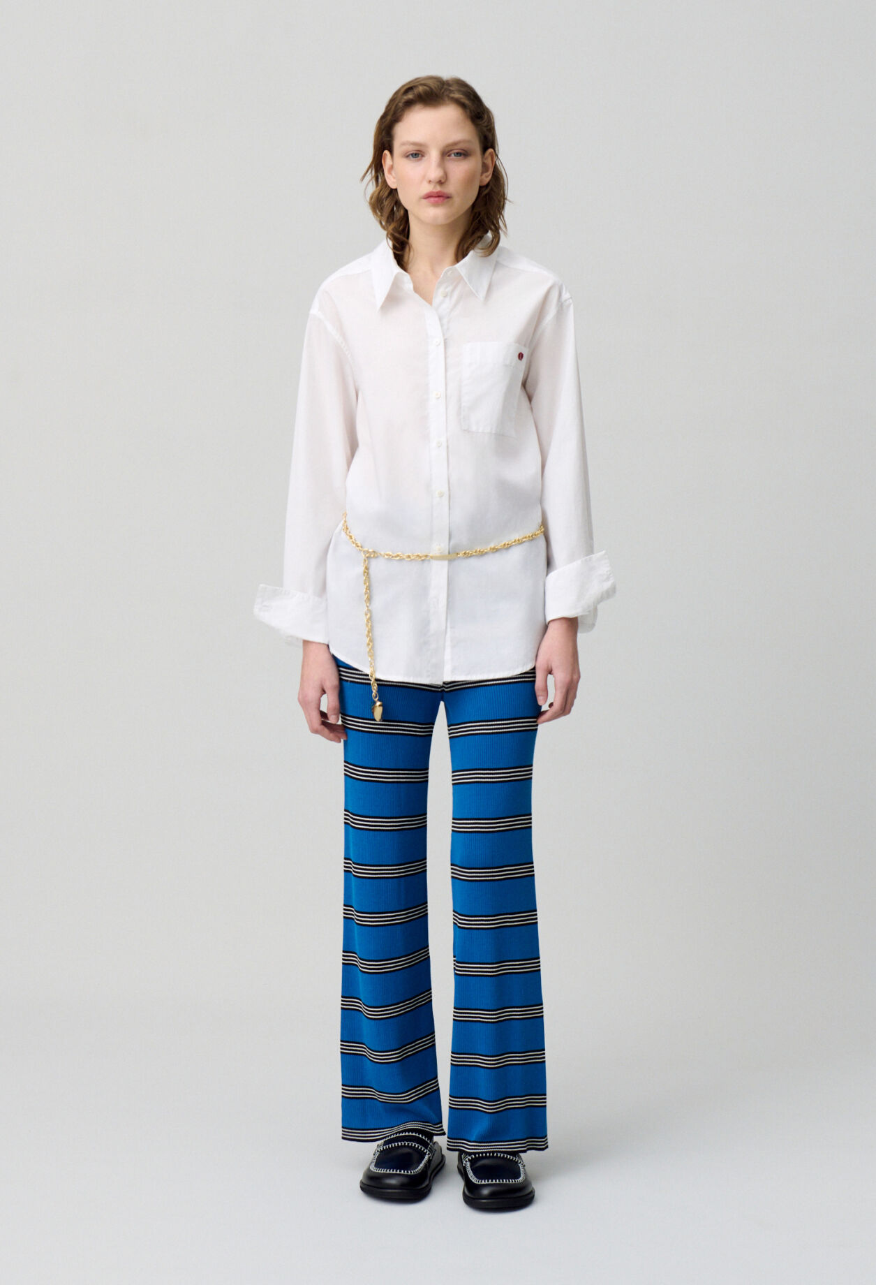 Slim-Fit Fine Knit Trousers