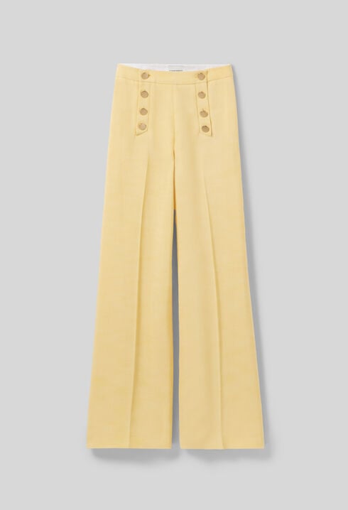 Pantalon droit à pont