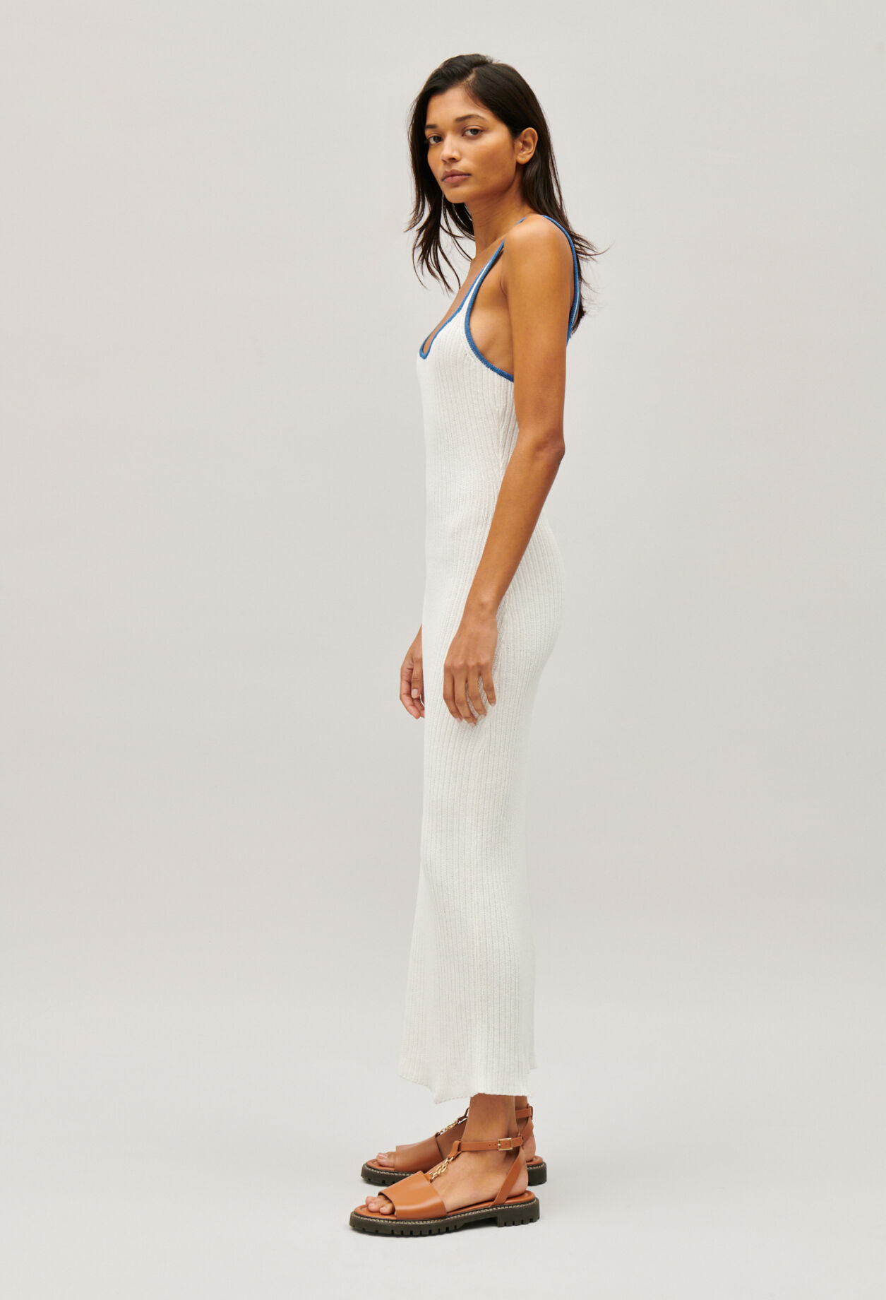 Cream crochet maxi dress