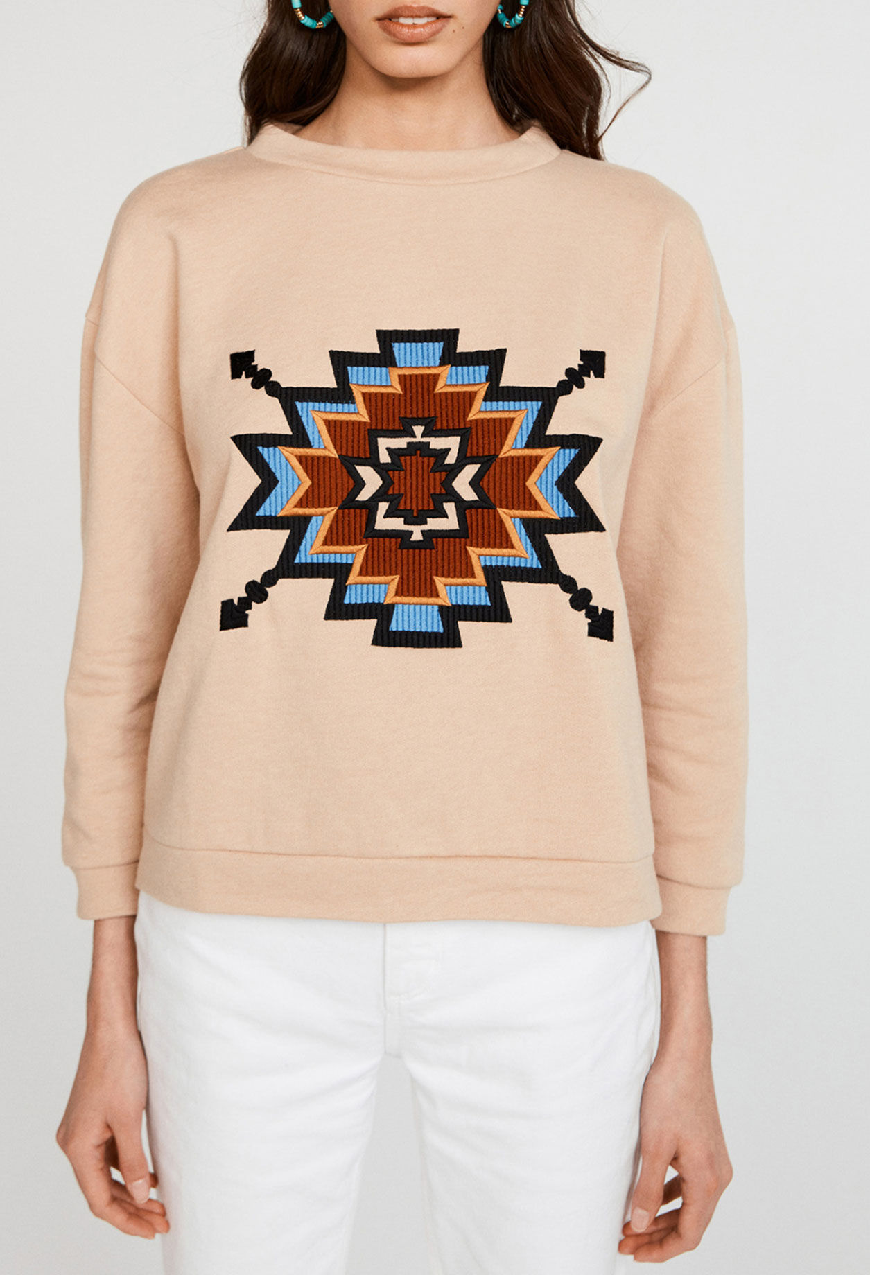 Embroidered sweatshirt