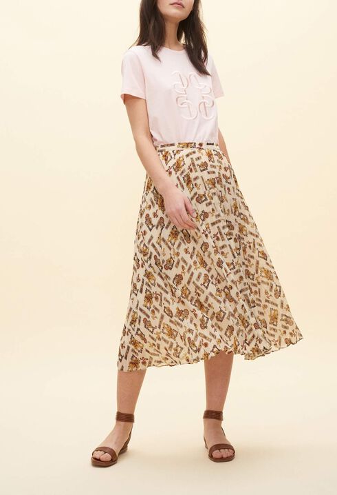 Long patterned skirt