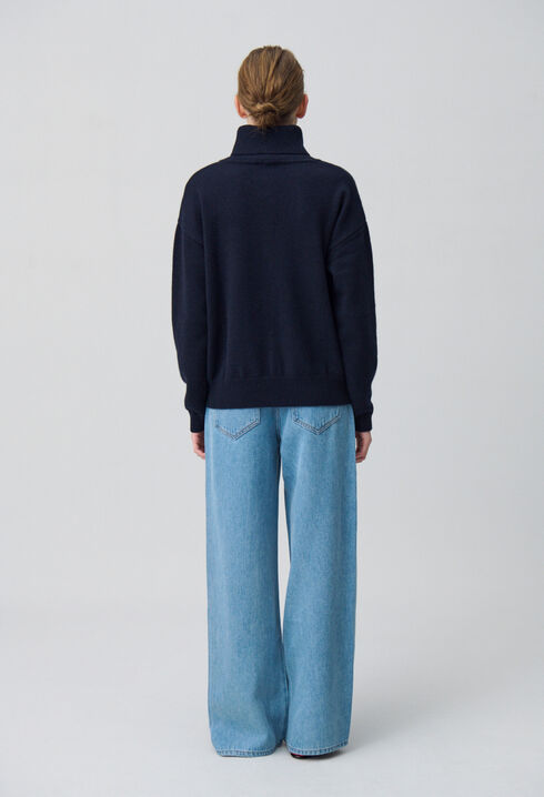 Navy cashmere jumper