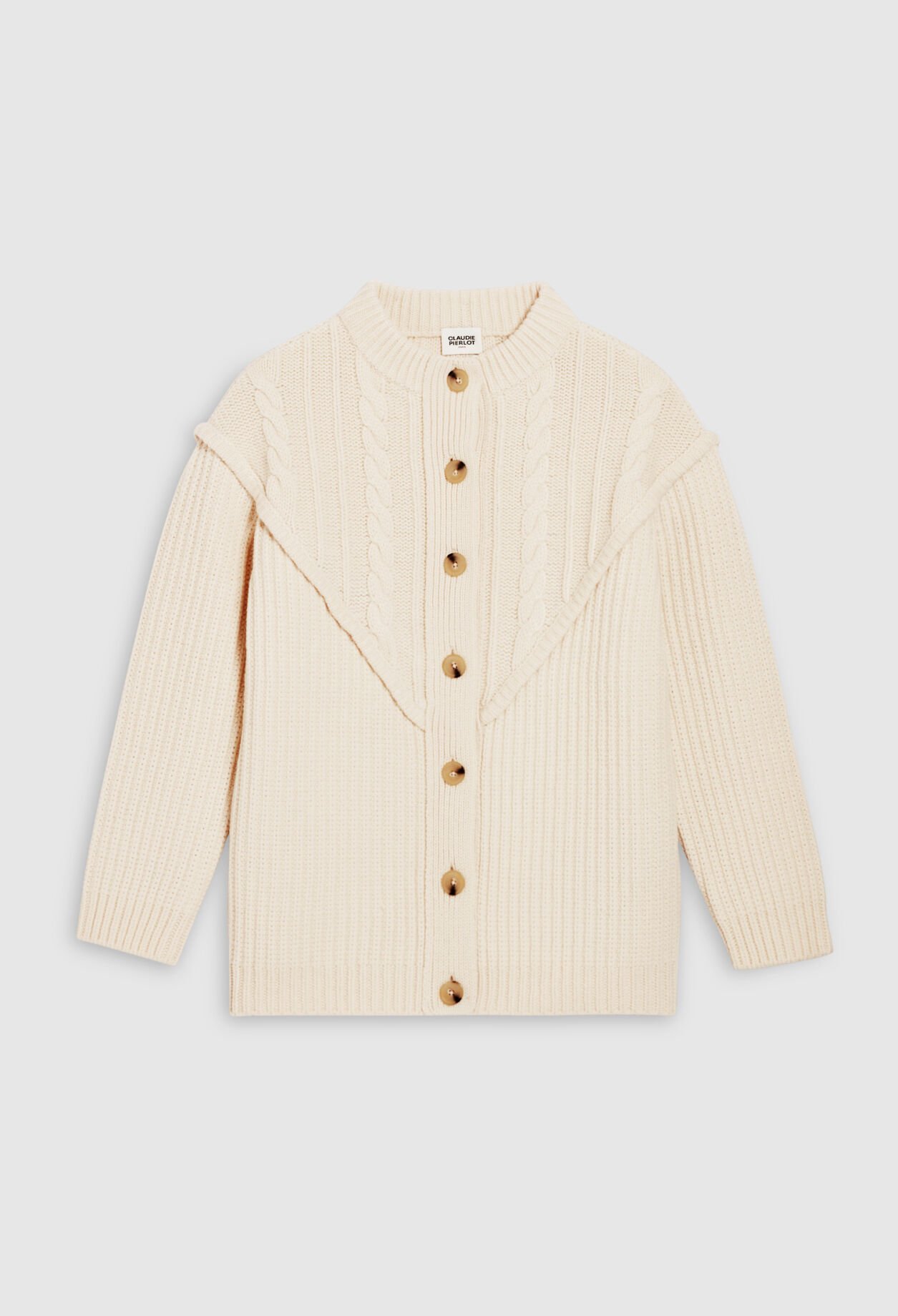 Wool buttoned waistcoat