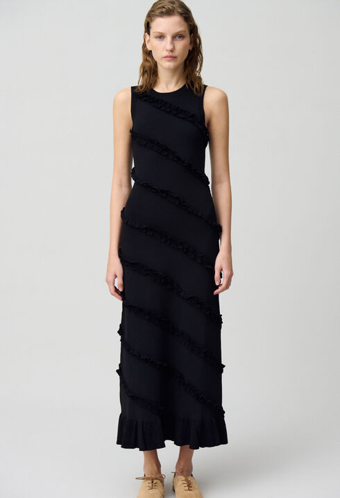 Robe longue fine maille