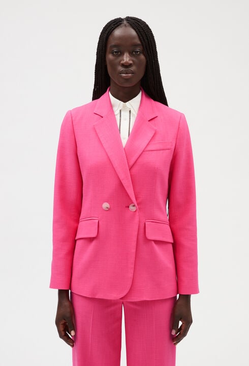 Pink suit jacket