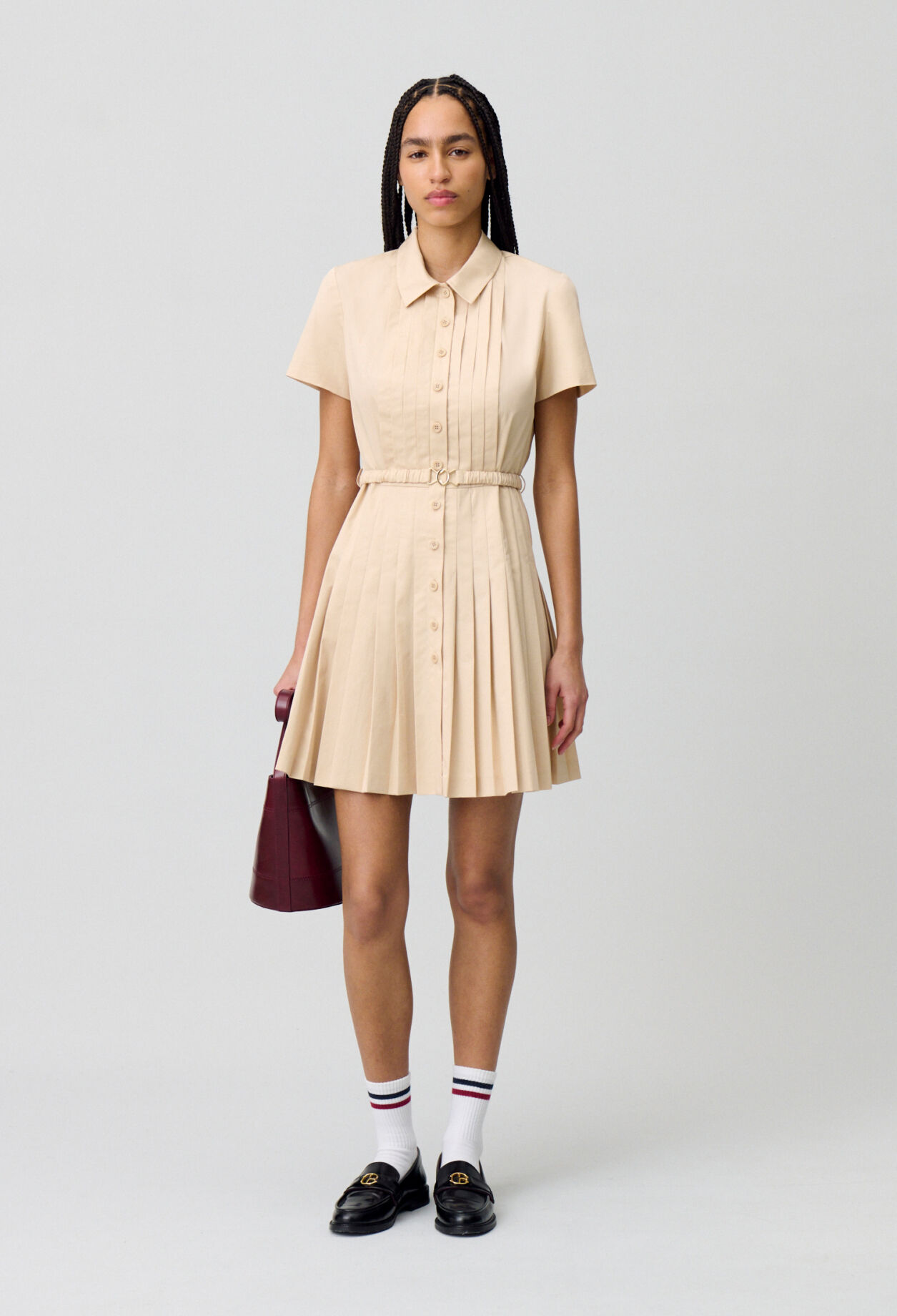 Short buttoned dress