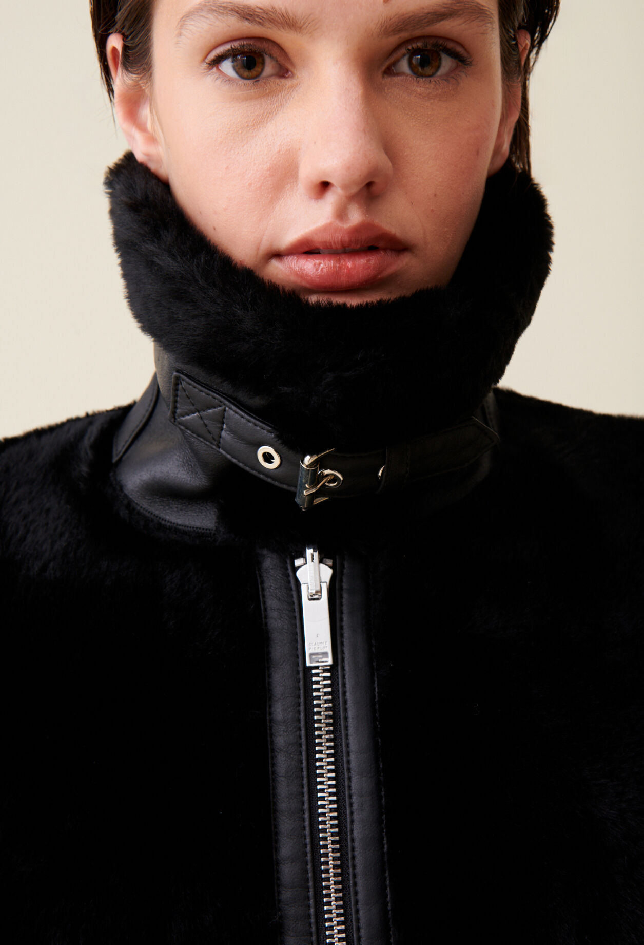 Zipped coat