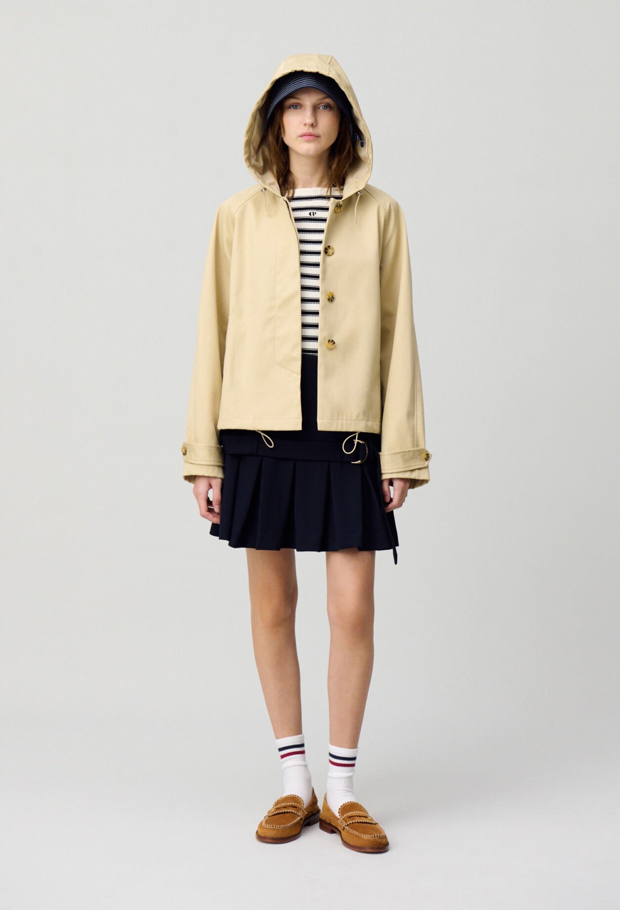 Lightweight hooded parka