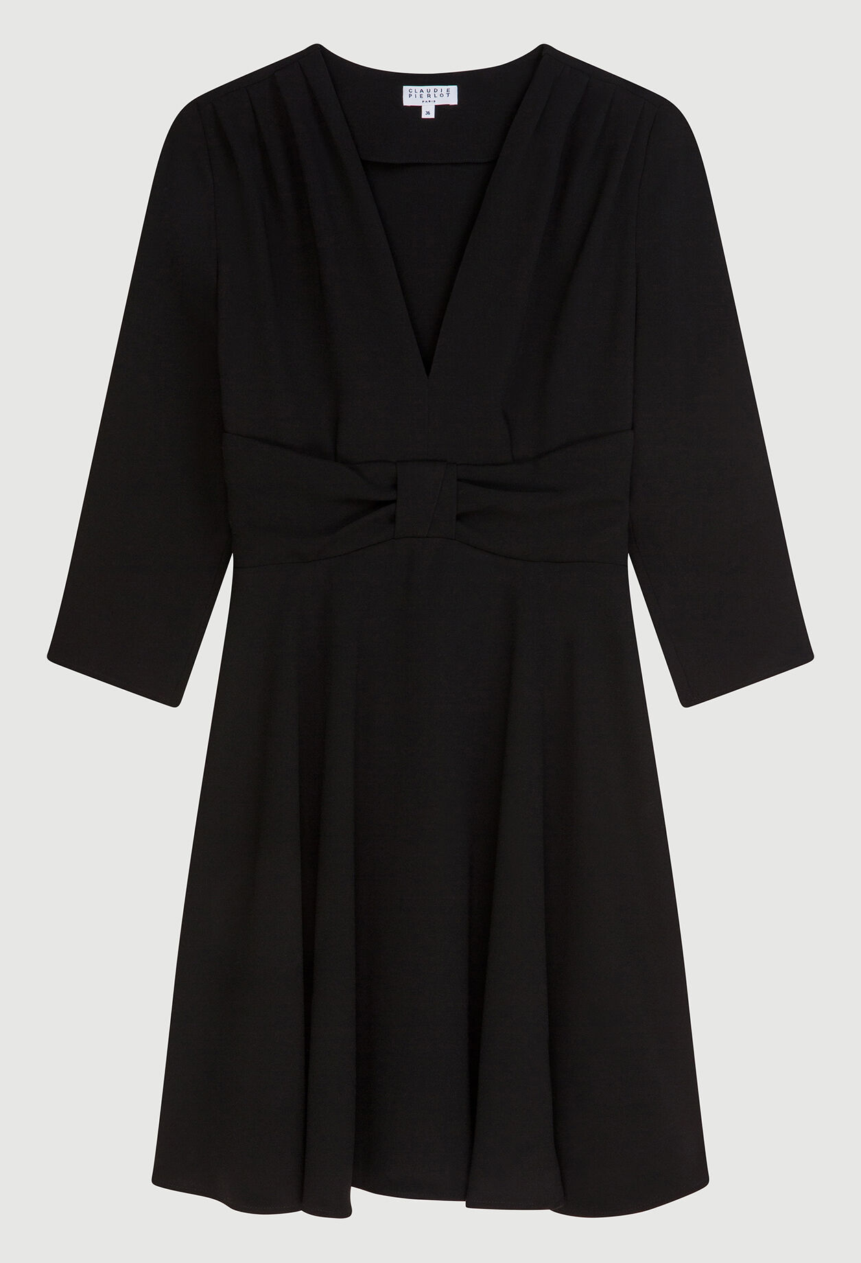 Robe noire évasée