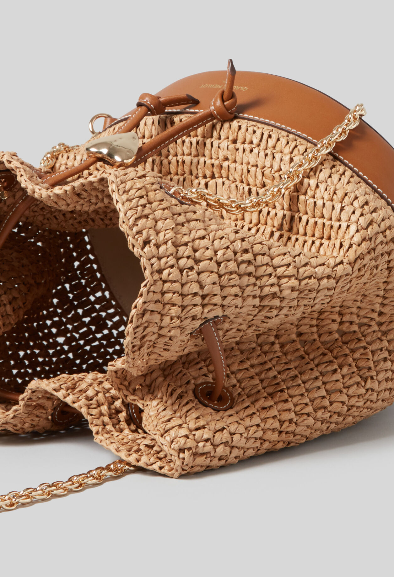 Woven Basket Bucket Bag