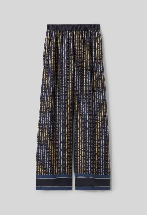 Flowy printed trousers