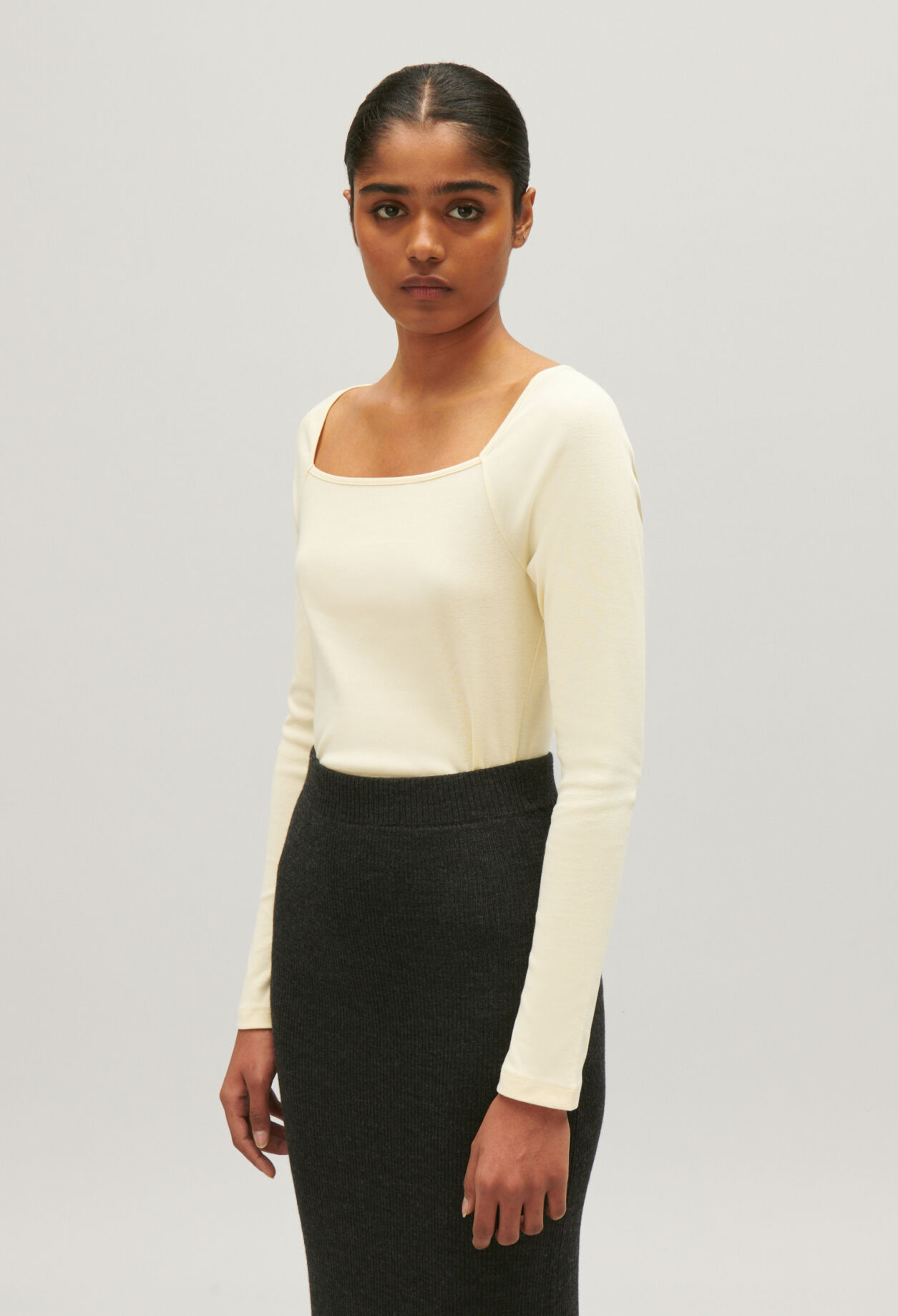 T-shirt coton beige