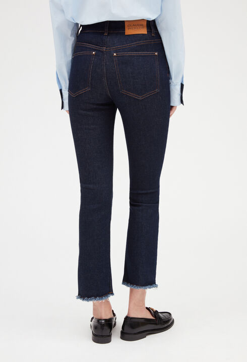 Jean brut taille haute