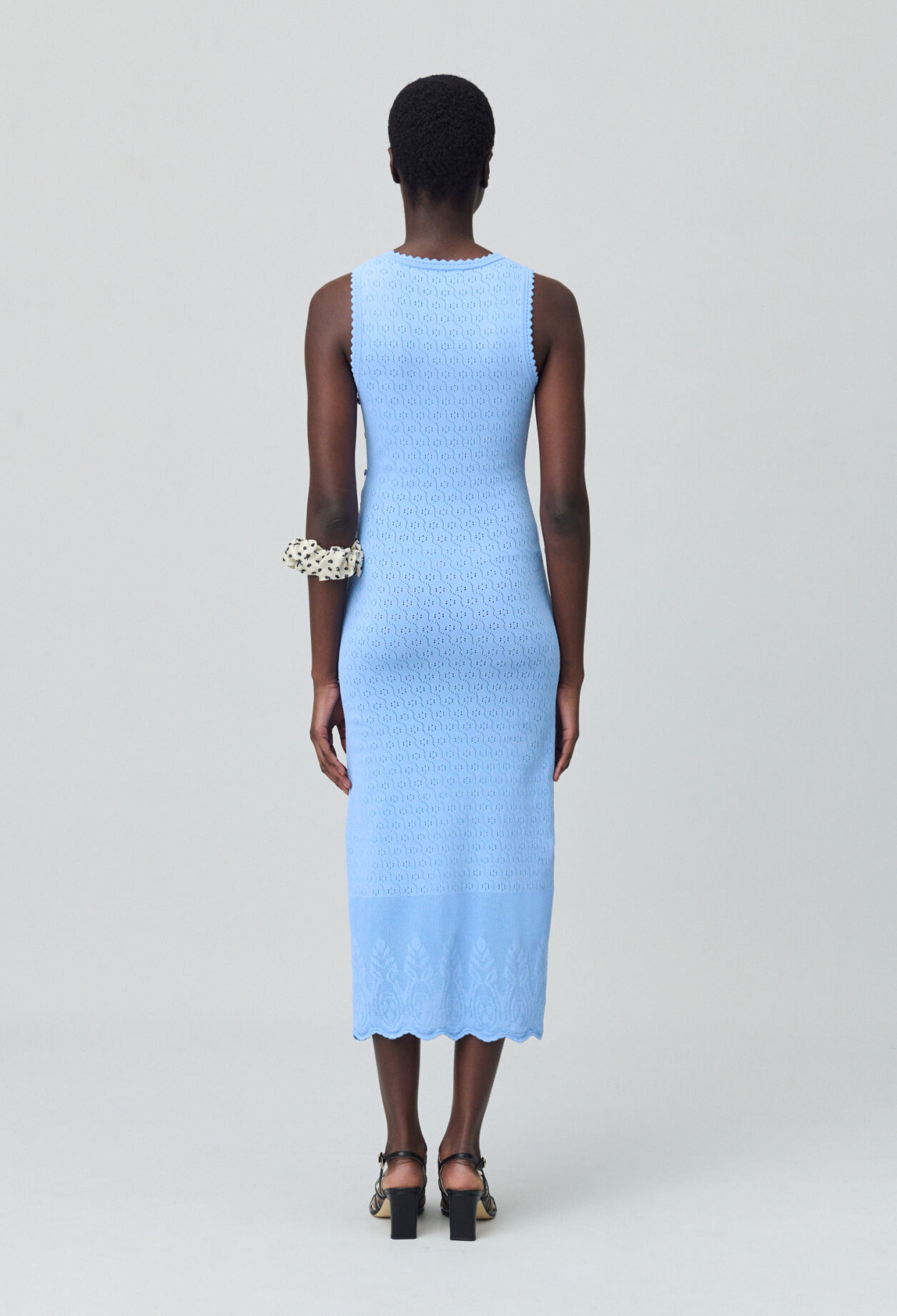 Robe mi-longue en maille