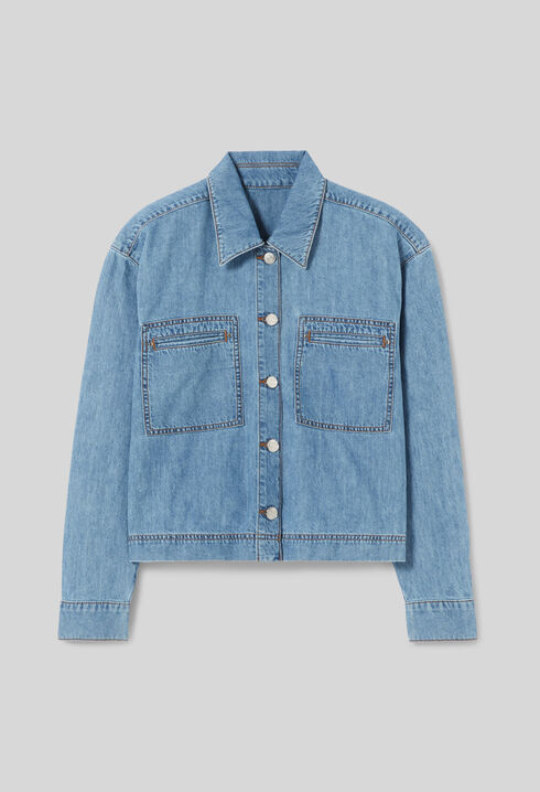 Chemise denim oversize
