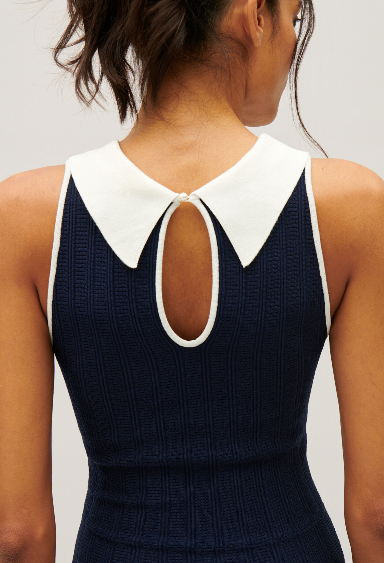 Robe tennis bleu marine