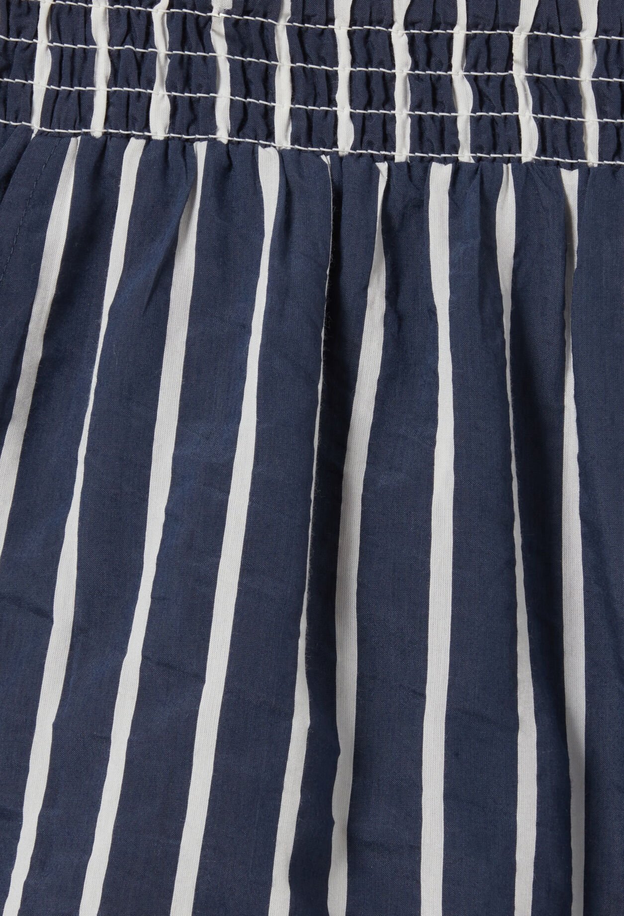 Striped ruffled shorts