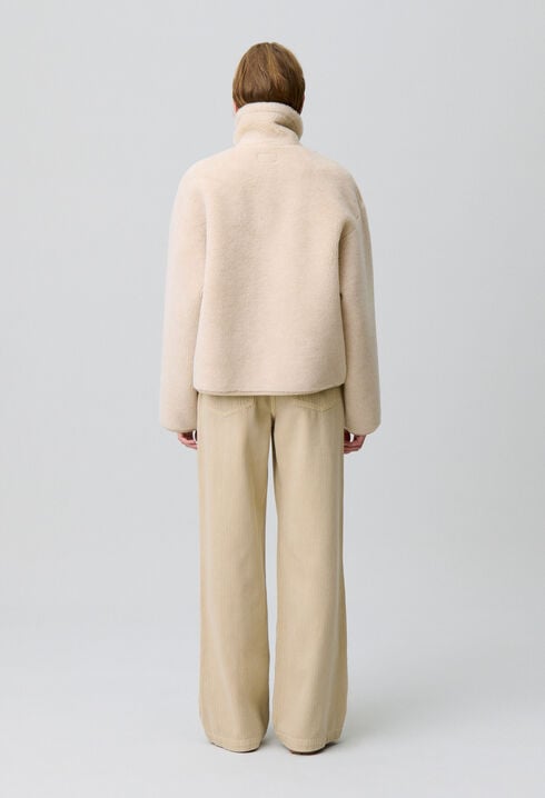 Shearling-Effect Coat