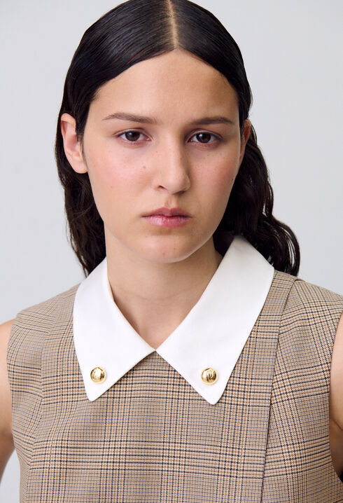 Short checked dress