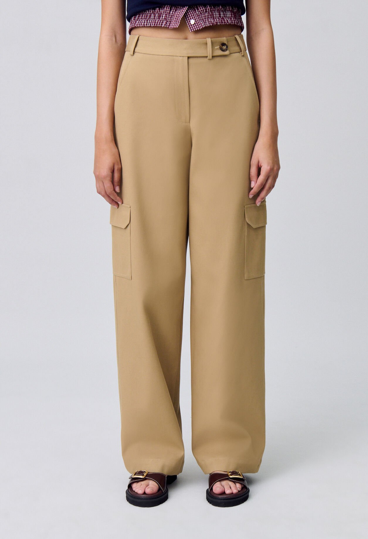 Pantalon cargo droit large