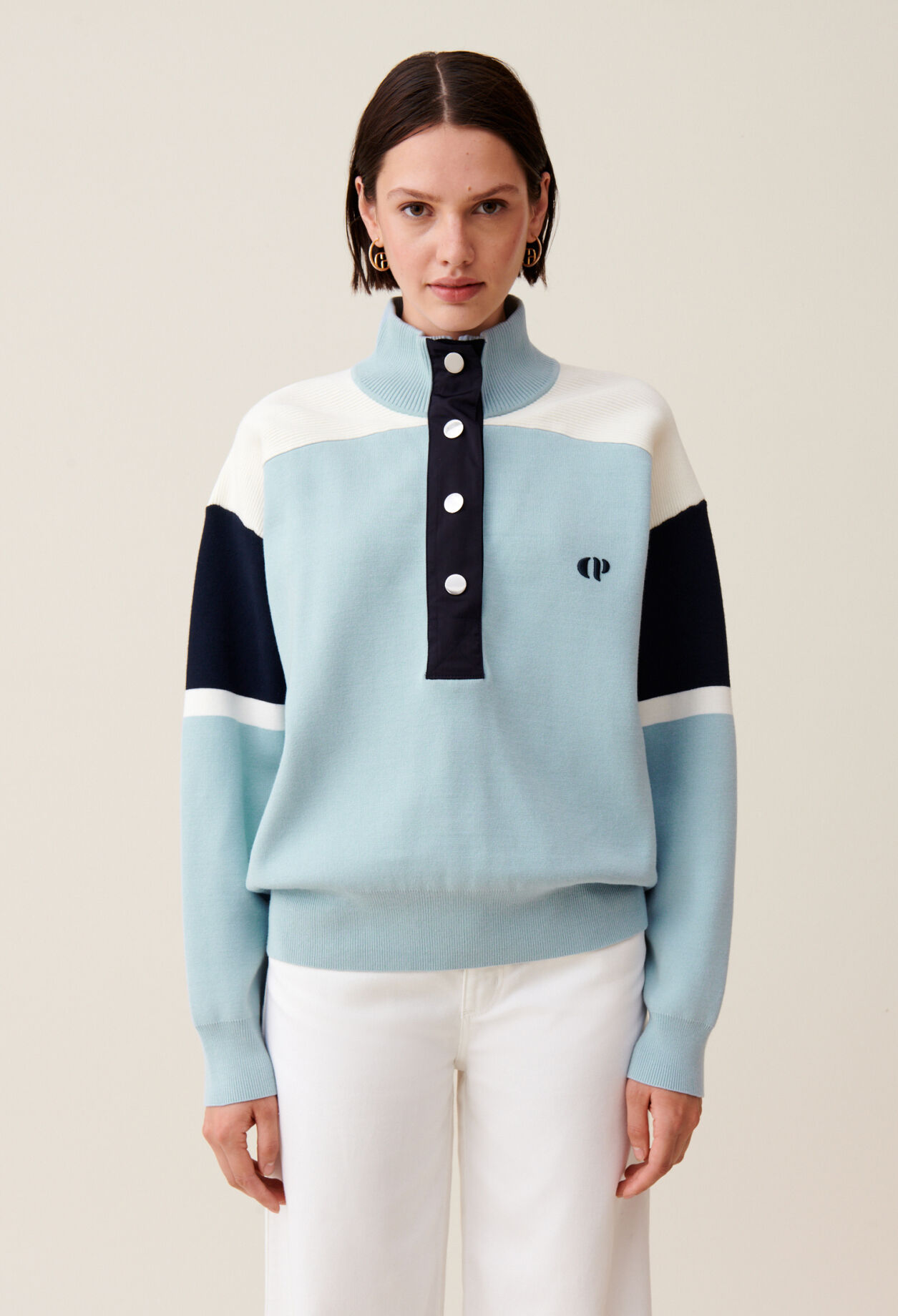 Minimum trucker collar sweatshirt