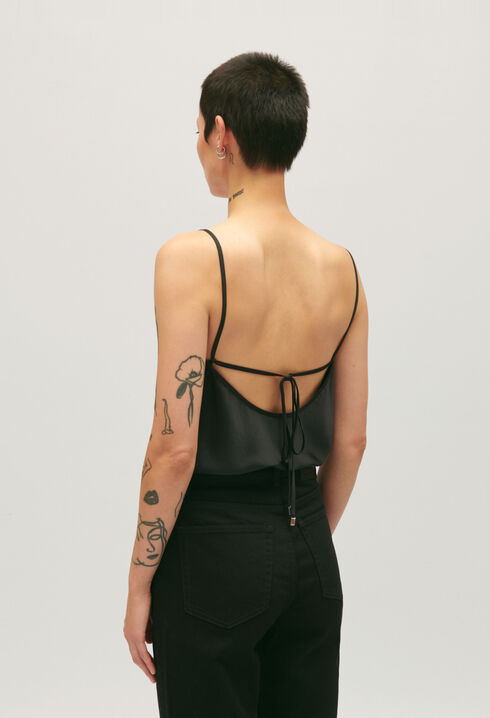 Top bretelles noir 