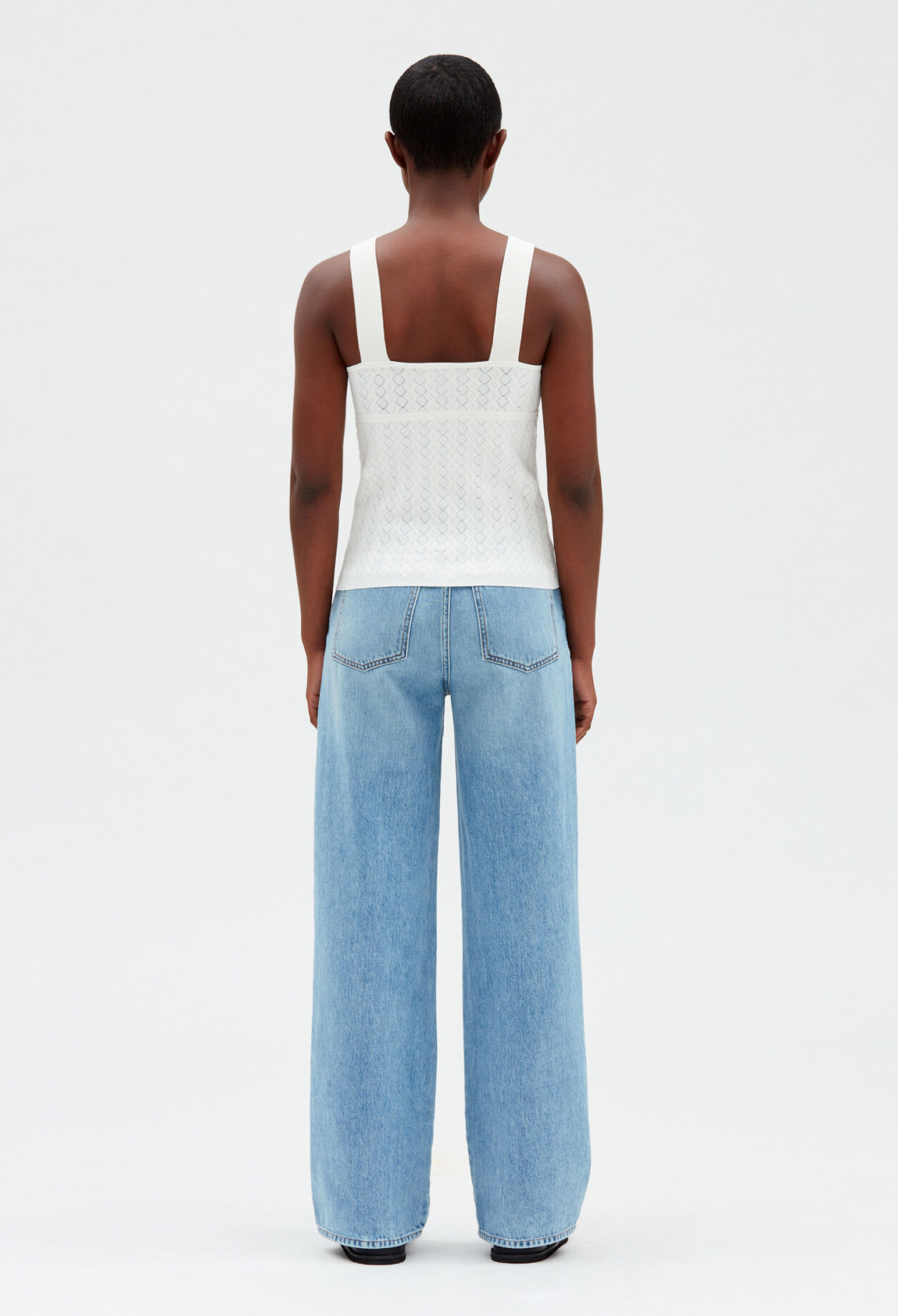 Off-white knitted vest top