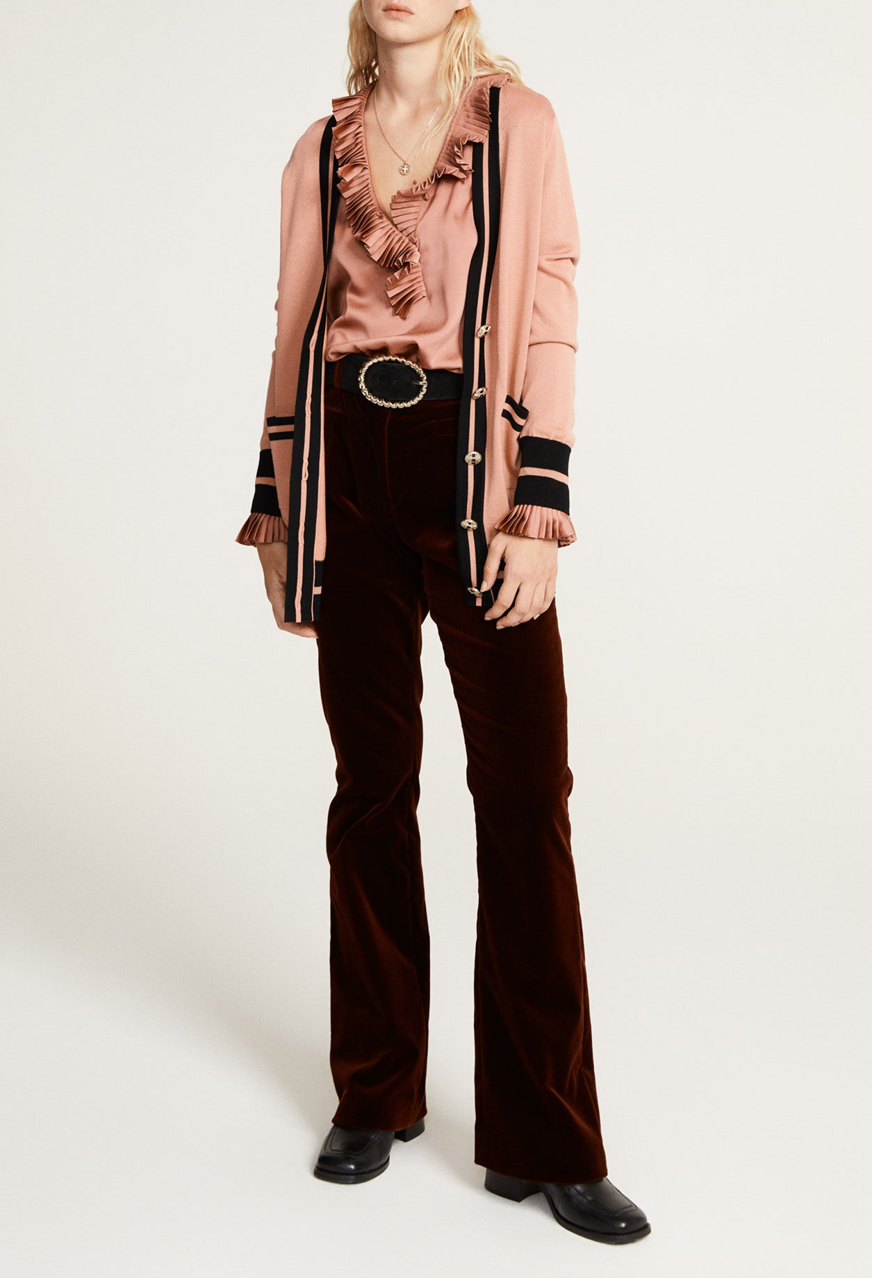 Two-tone cardigan