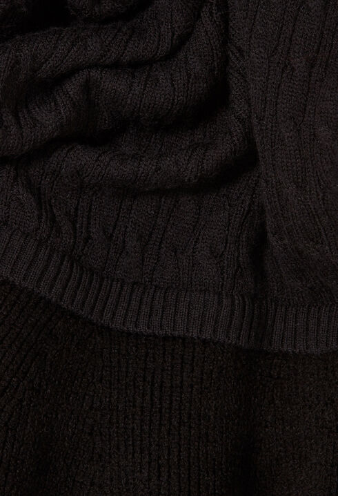 Robe maille col roulé