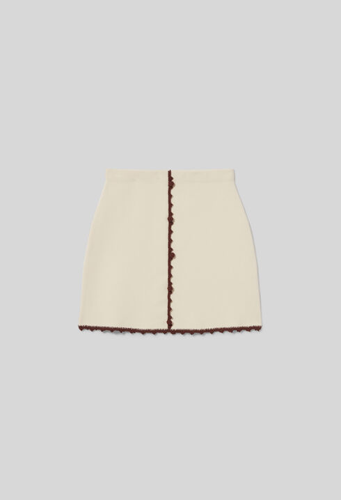 Jupe courte maille fine