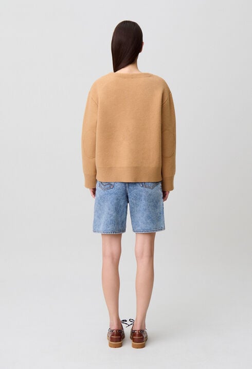 Oversized knit cardigan