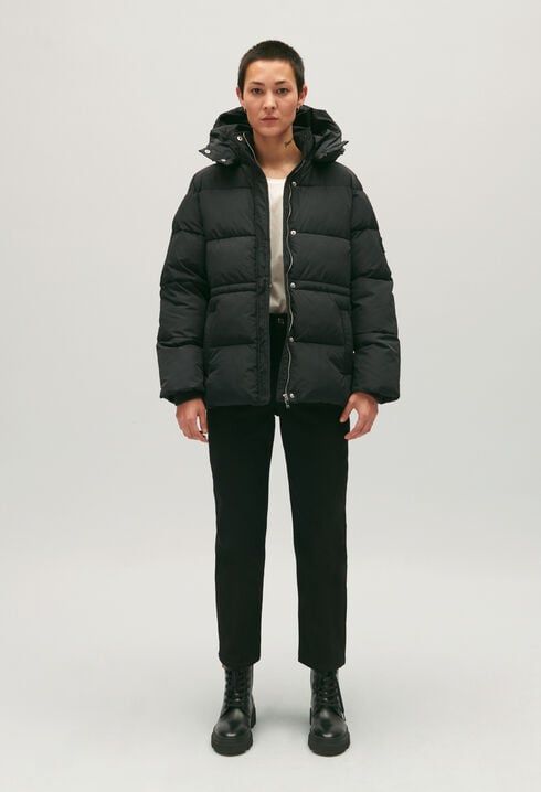 Black puffer jacket