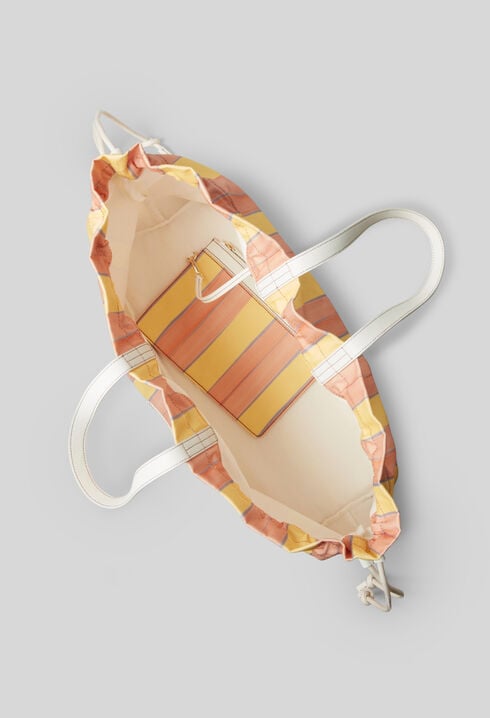 Large Striped Tote Bag