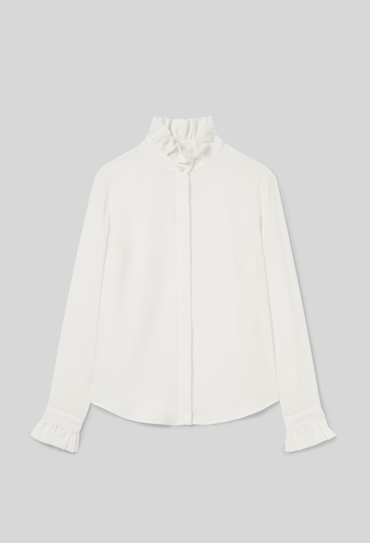 Chemise à col victorien écru