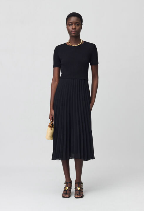 Robe Teli longue bimatière