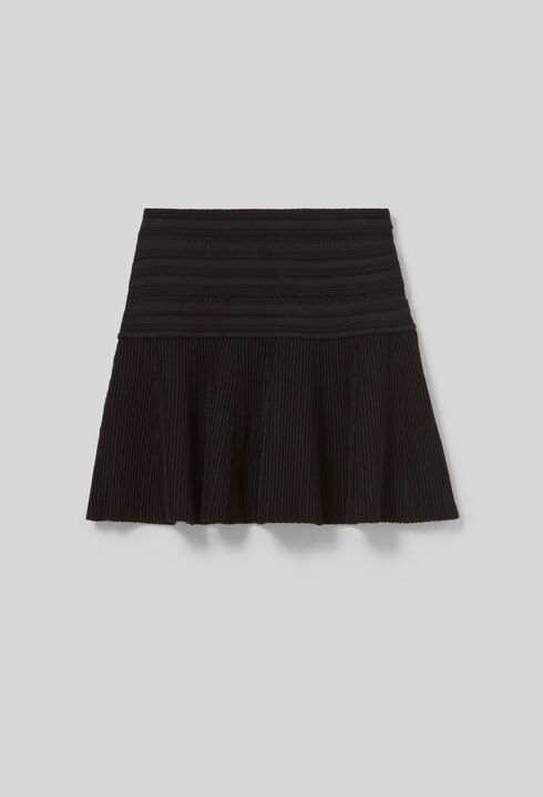 Jupe courte maille fine
