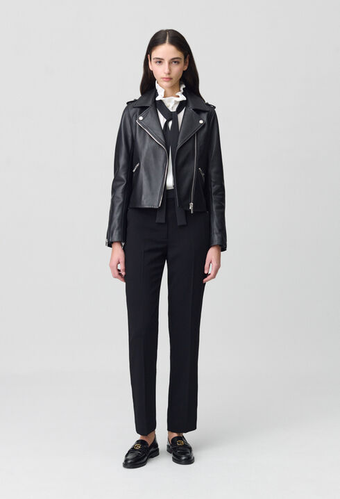 Smooth leather jacket 
