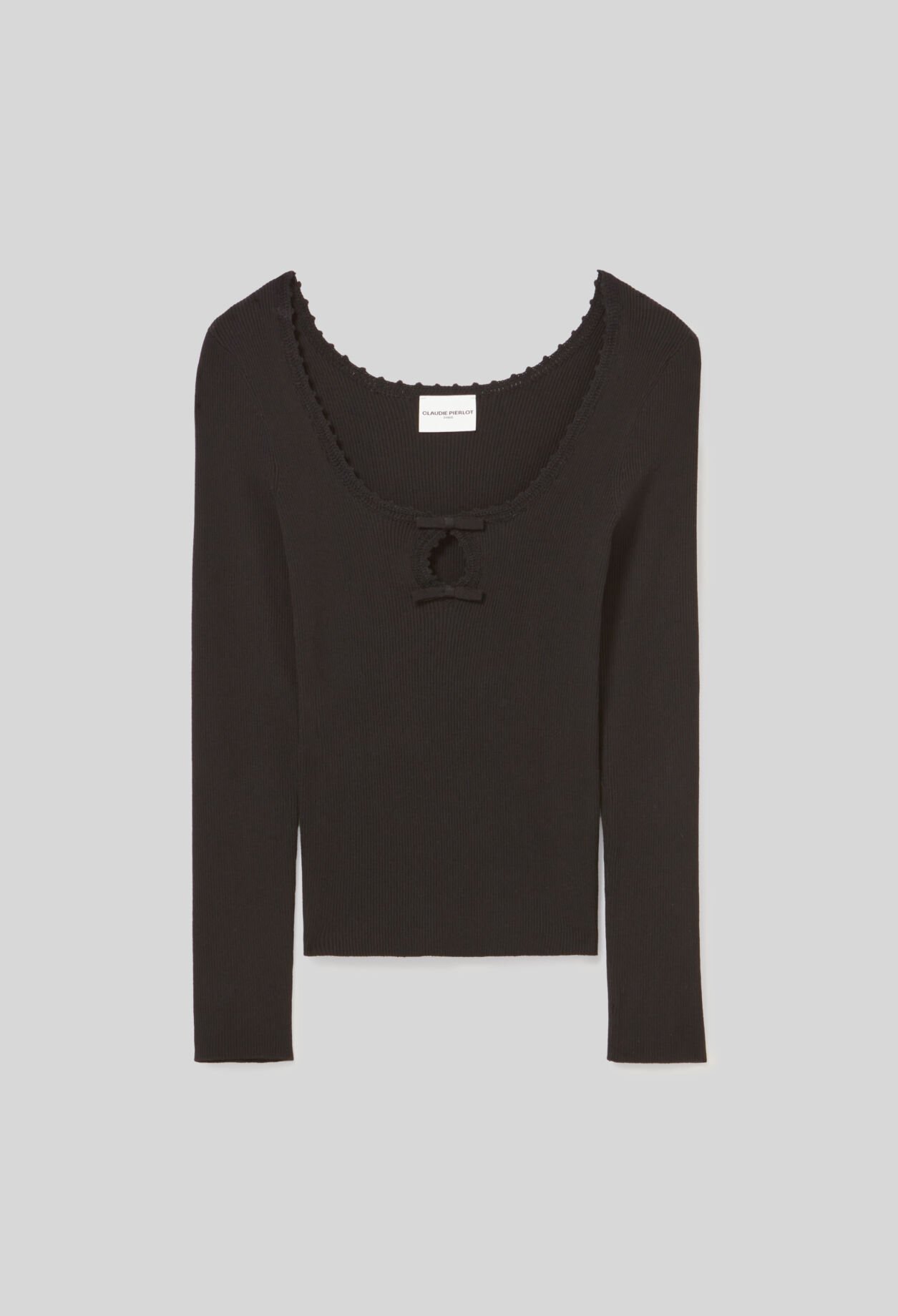 Top manches longues maille fine