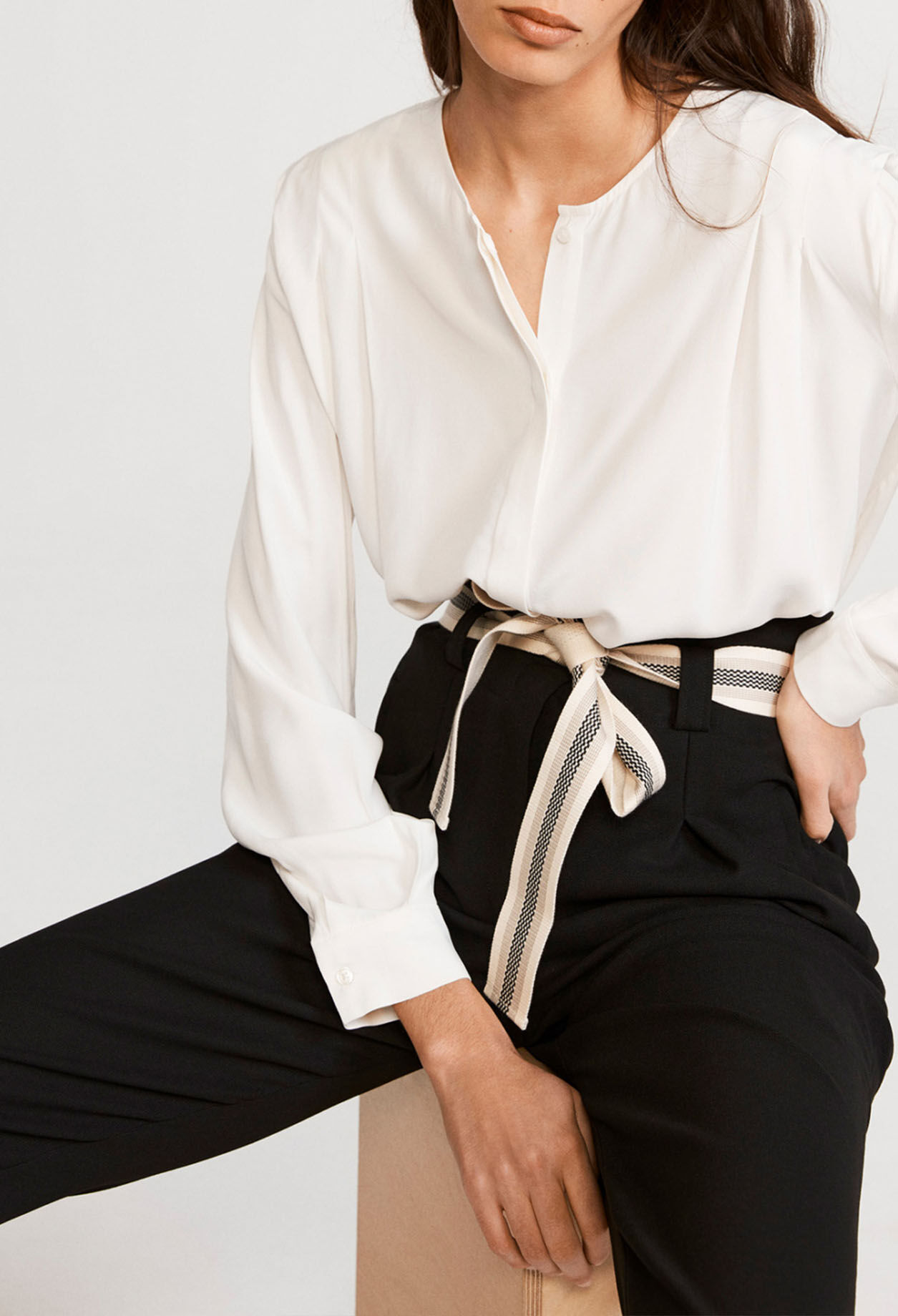 Straight blouse