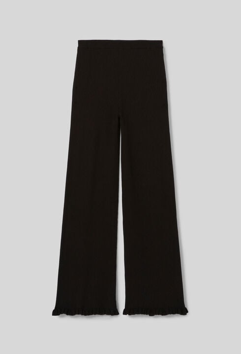 Pantalon flare maille