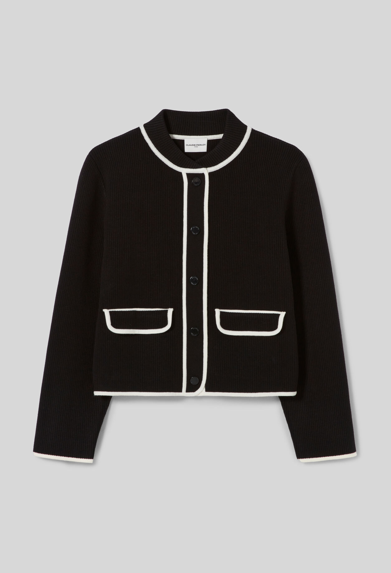 Cardigan épais bicolore
